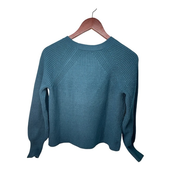 Jessica Simpson™ Ladies' Ribbed Sweater Colors: Teal Size: XS - Picture 3 of 11